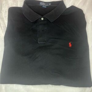 Polo by Ralph Lauren Black Polo with Red Logo